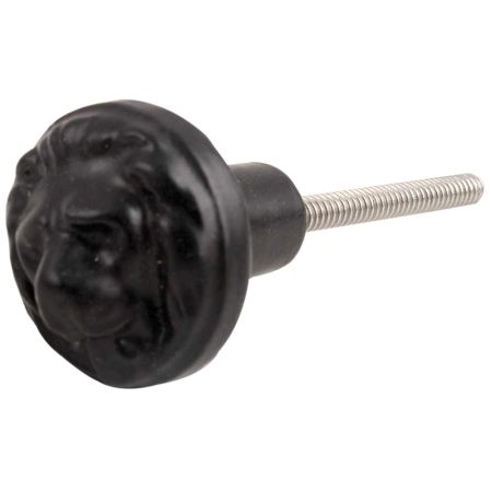 Black Lion Metal Knobs